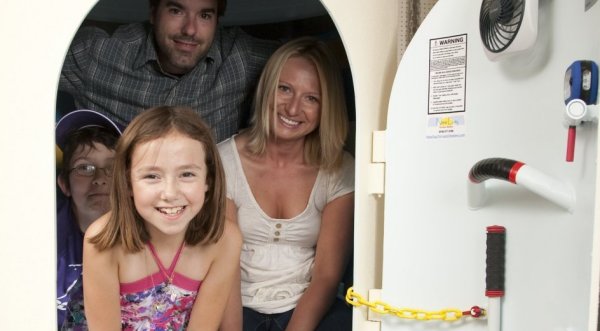 The New Day shelter is meant for three persons.