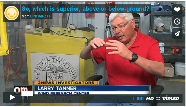 Above-Ground Shelters are Considered Safe if Certified